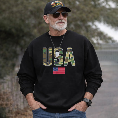 Simple Patriotic USA Camo – Veteran Legacy – Unisex Tshirt Gildan / Tshirt Comfort / V-neck/ Hoodie / Sweatshirt