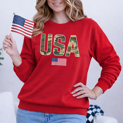 Simple Patriotic USA Camo – Veteran Legacy – Unisex Tshirt Gildan / Tshirt Comfort / V-neck/ Hoodie / Sweatshirt