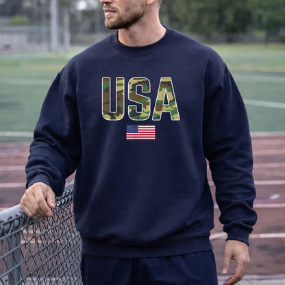 Simple Patriotic USA Camo – Veteran Legacy – Unisex Tshirt Gildan / Tshirt Comfort / V-neck/ Hoodie / Sweatshirt