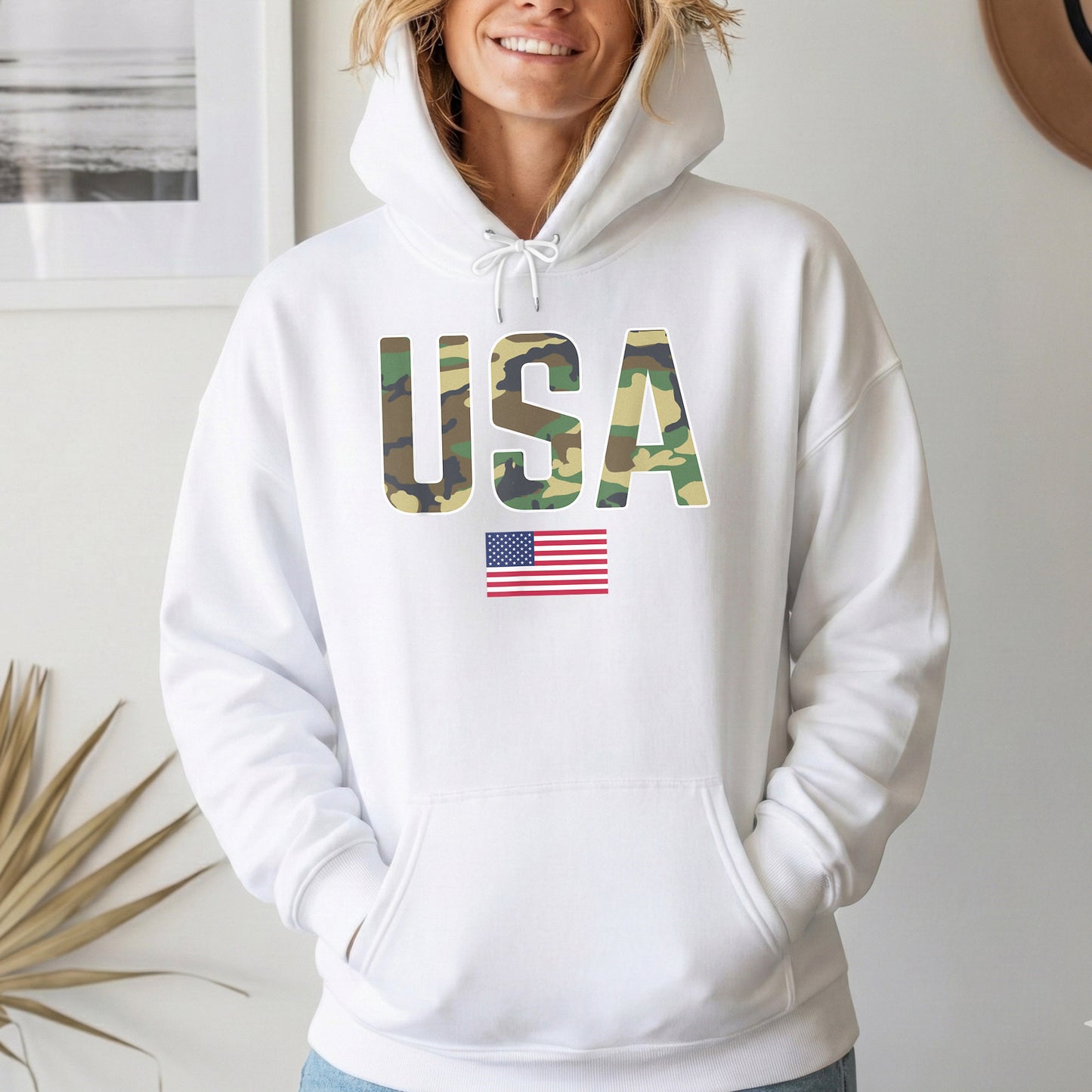 Simple Patriotic USA Camo – Veteran Legacy – Unisex Tshirt Gildan / Tshirt Comfort / V-neck/ Hoodie / Sweatshirt