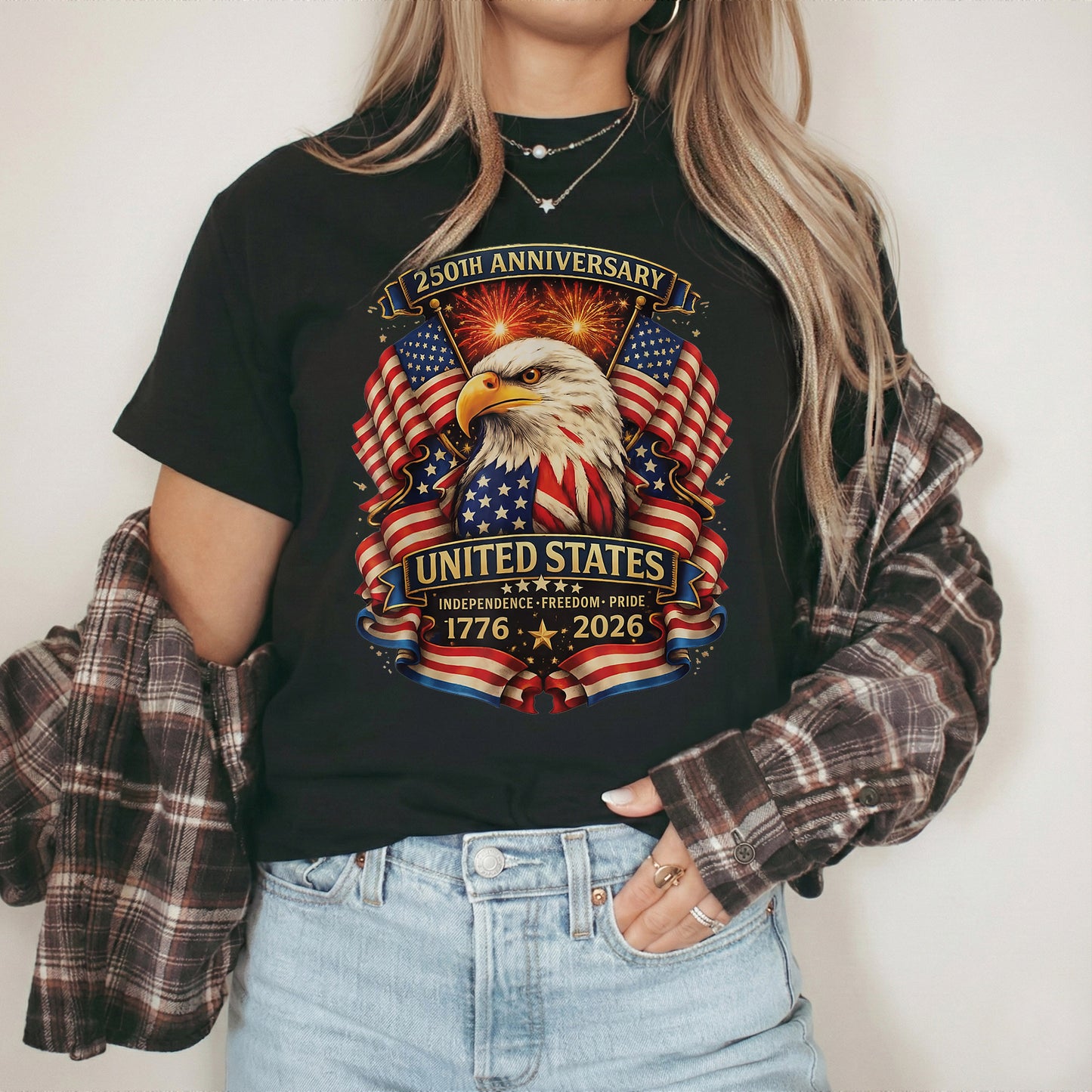 American Eagle Fireworks – America 250th Anniversary – Unisex Tshirt Gildan / Tshirt Comfort / V-neck/ Hoodie / Sweatshirt