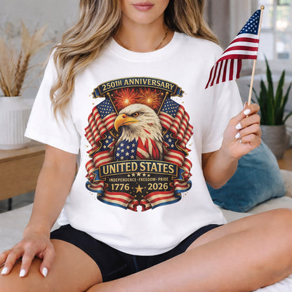 American Eagle Fireworks – America 250th Anniversary – Unisex Tshirt Gildan / Tshirt Comfort / V-neck/ Hoodie / Sweatshirt