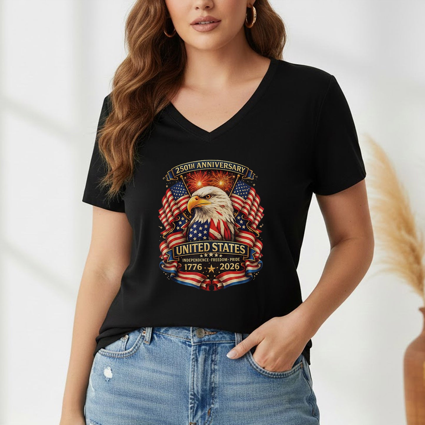 American Eagle Fireworks – America 250th Anniversary – Unisex Tshirt Gildan / Tshirt Comfort / V-neck/ Hoodie / Sweatshirt