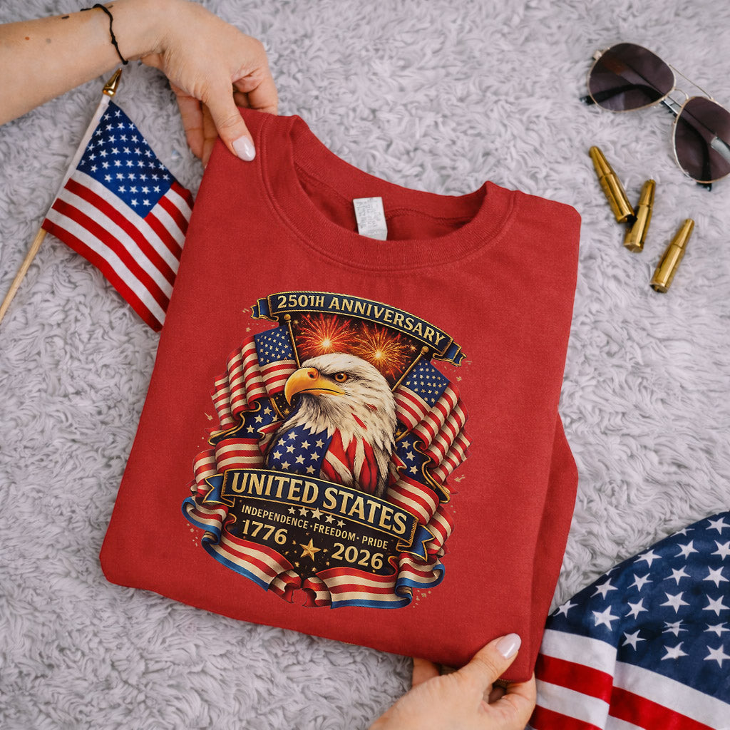 American Eagle Fireworks – America 250th Anniversary – Unisex Tshirt Gildan / Tshirt Comfort / V-neck/ Hoodie / Sweatshirt