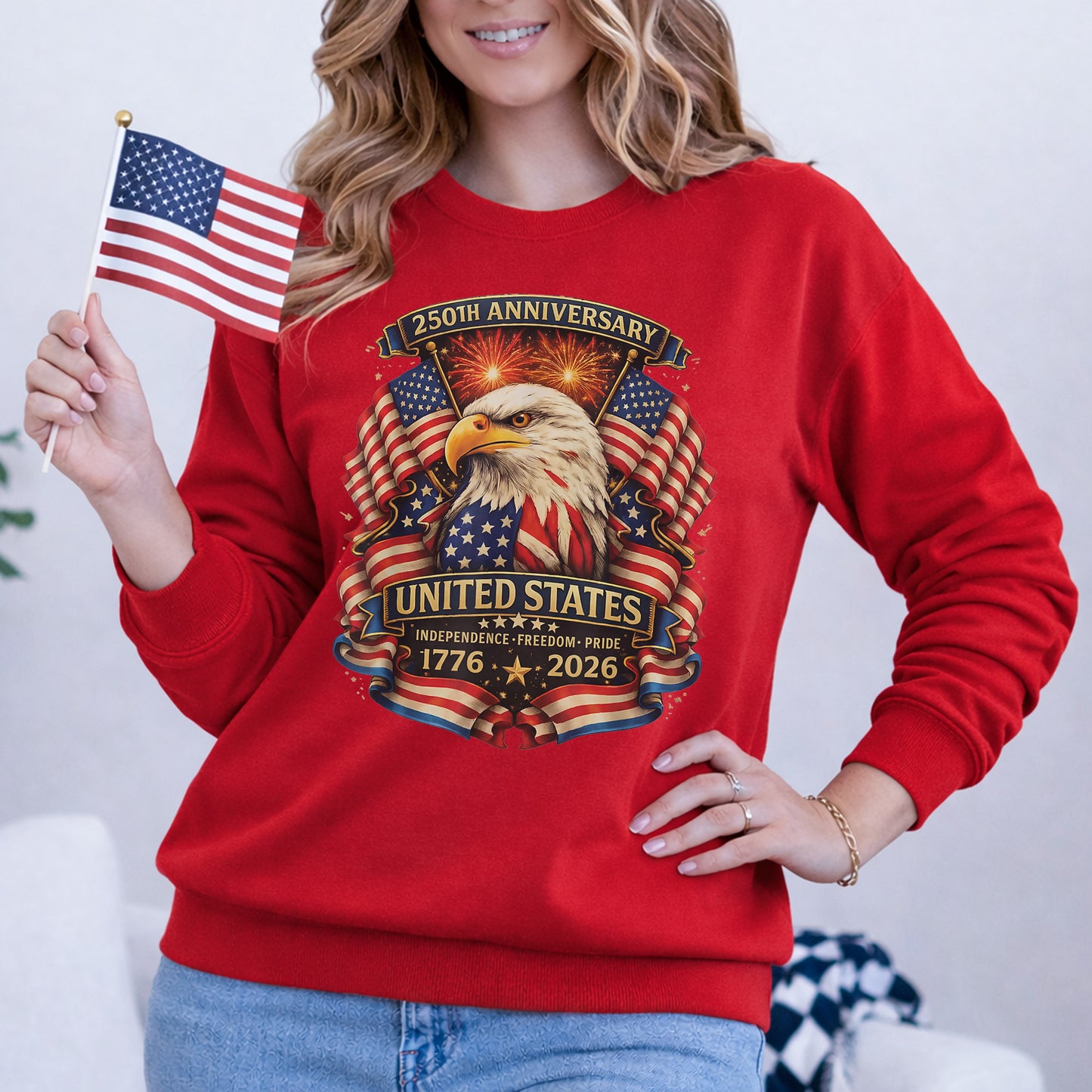 American Eagle Fireworks – America 250th Anniversary – Unisex Tshirt Gildan / Tshirt Comfort / V-neck/ Hoodie / Sweatshirt