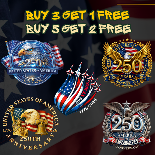 TOP PICKS USA 250 Years Decal Collection – Best Seller Patriotic Designs