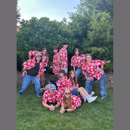Custom Face Hawaiian Shirt, Personalized Photo Aloha Shirt, Family Matching Beach Vacation Gift