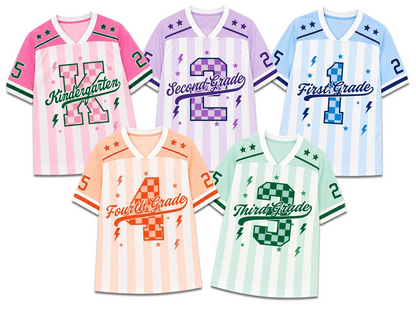 Custom Teacher Mesh Football Jersey, Personalized Back To School