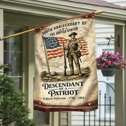 Personalized America 250  - House Flag/Garden Flag