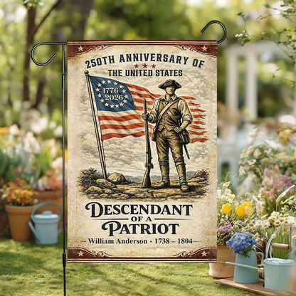 Personalized America 250  - House Flag/Garden Flag