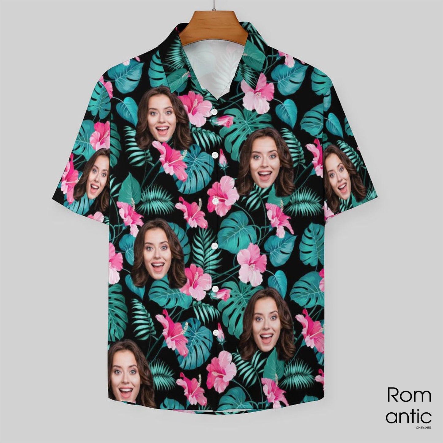 Custom Face Hawaiian Shirt, Personalized Hawaiian Shirt, Tropical Family Vacation Outfit Gift