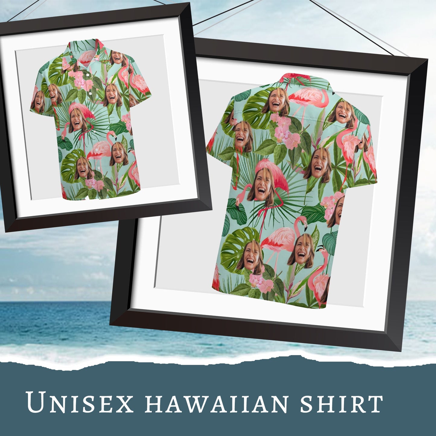 Custom Family Hawaiian Shirt, Personalized Face Aloha Shirt, Beach Vacation Matching Gift