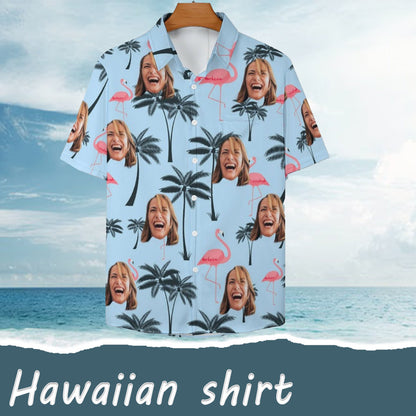 Custom Family Hawaiian Shirt, Personalized Face Aloha Shirt, Beach Vacation Matching Gift