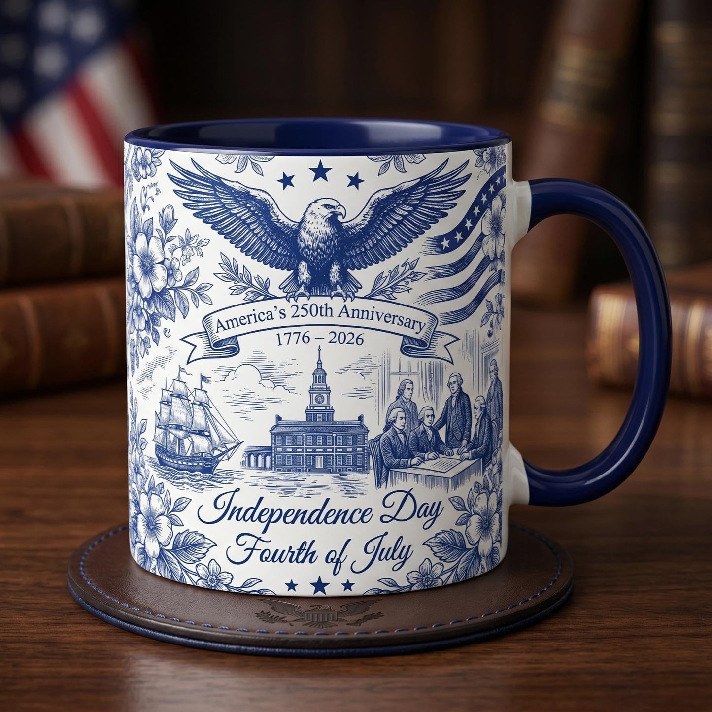 Patriotic Semiquincentennial 1776-2026 Mug - 250 Years Anniversary Accent Mug