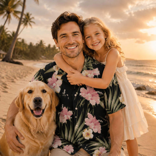 Custom Hawaiian Shirt with Face, Personalized Family Photo Shirt, Funny Tropical Beach Gift