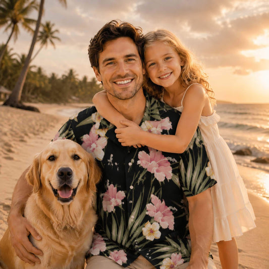 Custom Hawaiian Shirt with Face, Personalized Family Photo Shirt, Funny Tropical Beach Gift