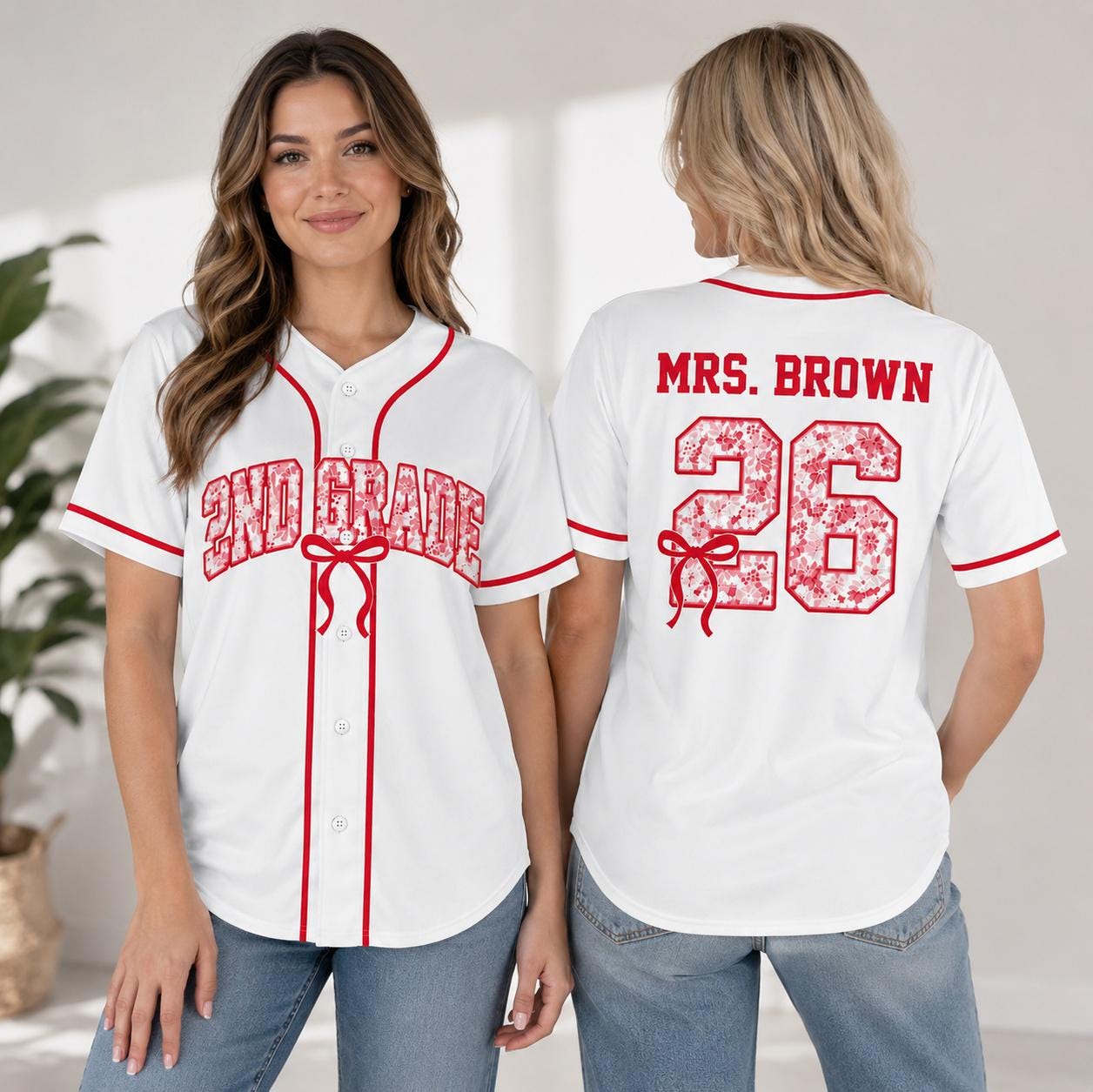 Custom School Mascot Baseball Jersey – Personalized Teacher Team Shirt