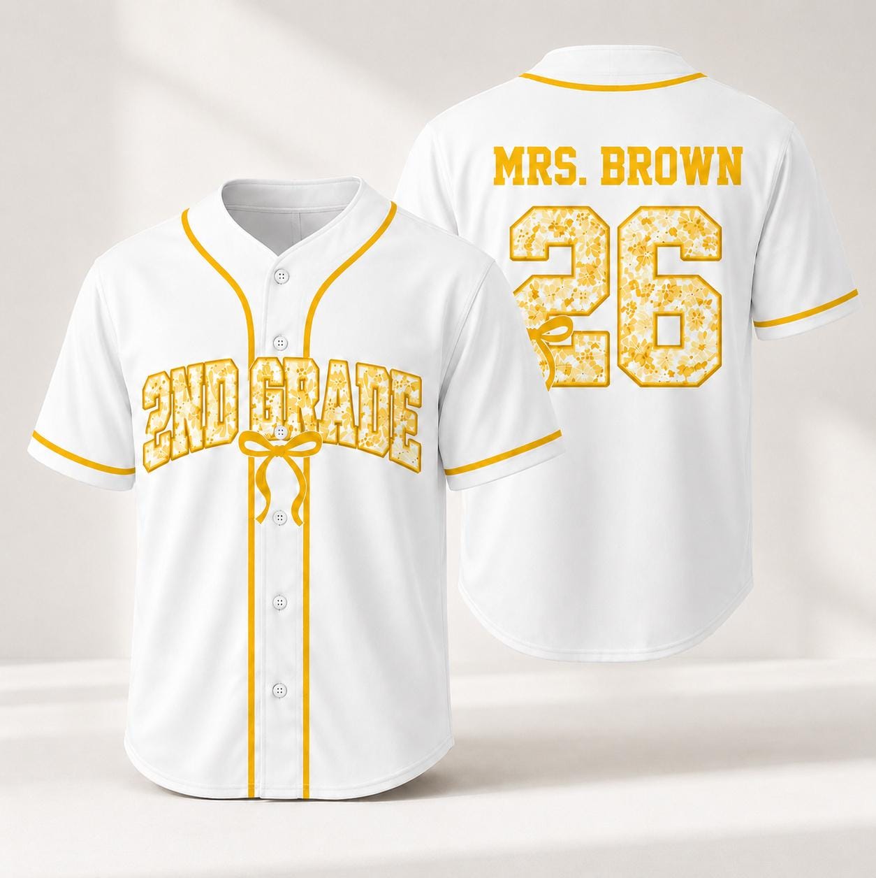 Custom School Mascot Baseball Jersey – Personalized Teacher Team Shirt