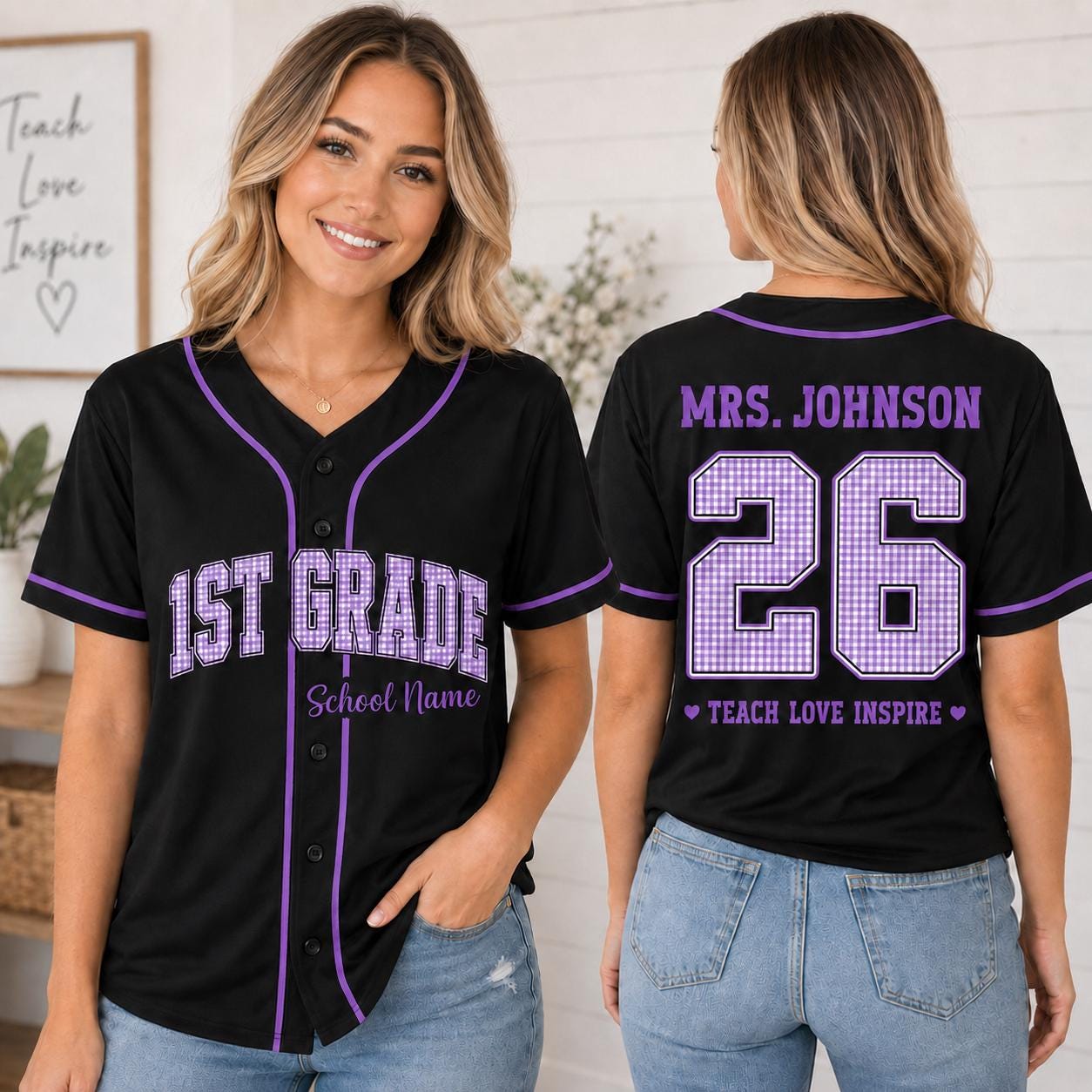 Custom Mascot Baseball Jersey – School Spirit Team Shirt