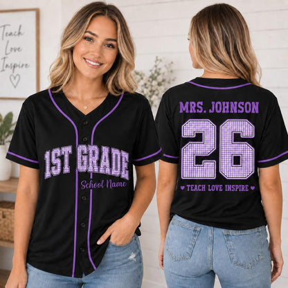 Custom Mascot Baseball Jersey – School Spirit Team Shirt