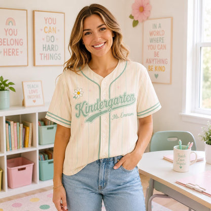 Personalized School Spirit Baseball Jersey – Custom Name & Mascot