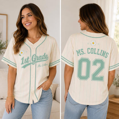 Personalized School Spirit Baseball Jersey – Custom Name & Mascot