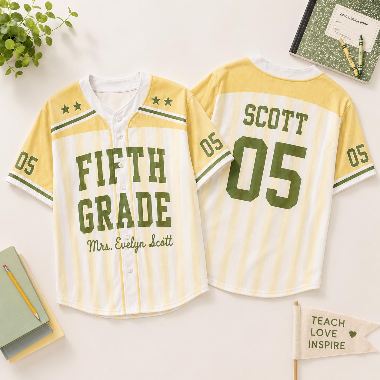 Custom School Mascot Baseball Jersey – Back to School Team Shirt