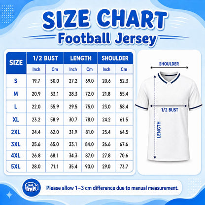 Personalized Teacher Football Jersey with Custom Name & Grade