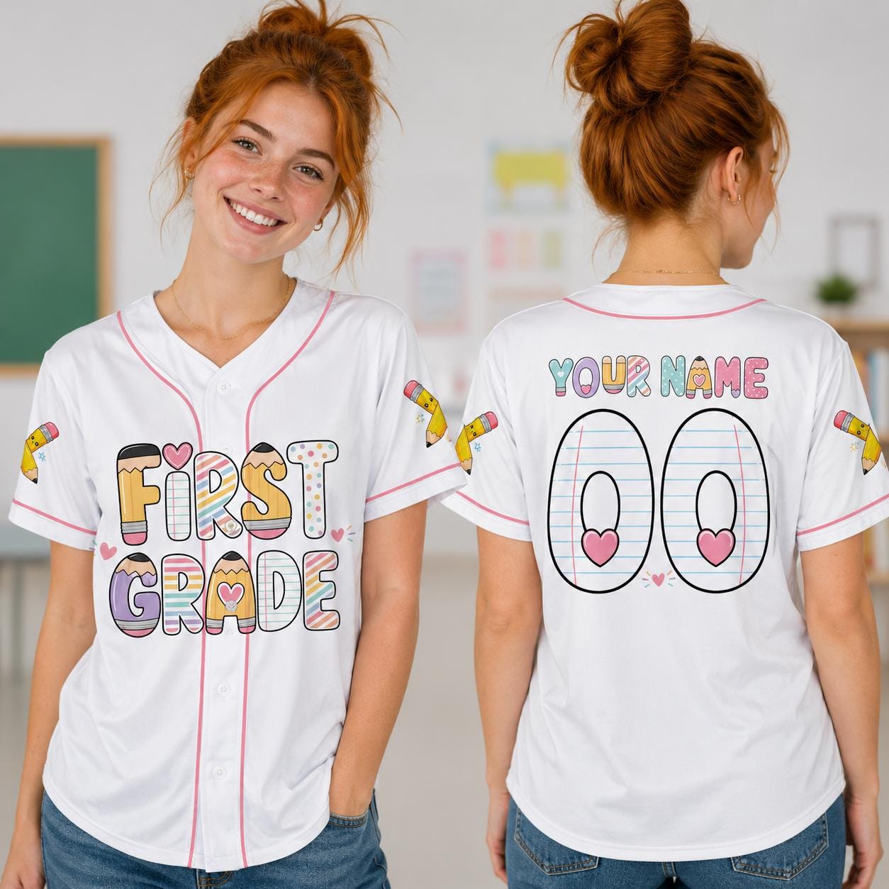 Custom School Baseball Jersey – Personalized Mascot Spirit Shirt