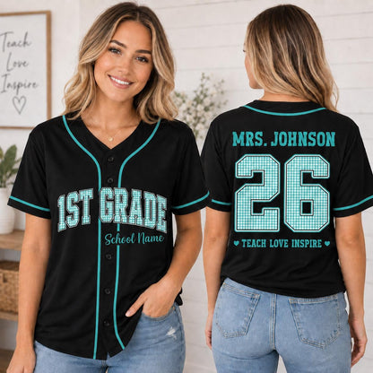 Custom Mascot Baseball Jersey – School Spirit Team Shirt