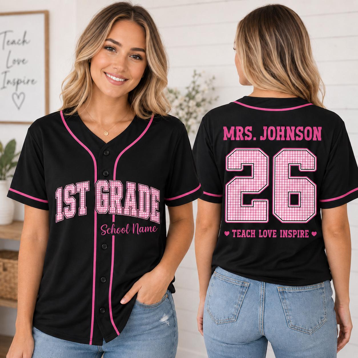 Custom Mascot Baseball Jersey – School Spirit Team Shirt