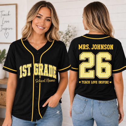 Custom Mascot Baseball Jersey – School Spirit Team Shirt