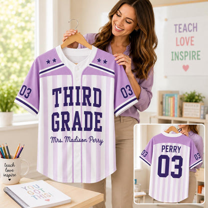 Custom School Mascot Baseball Jersey – Back to School Team Shirt