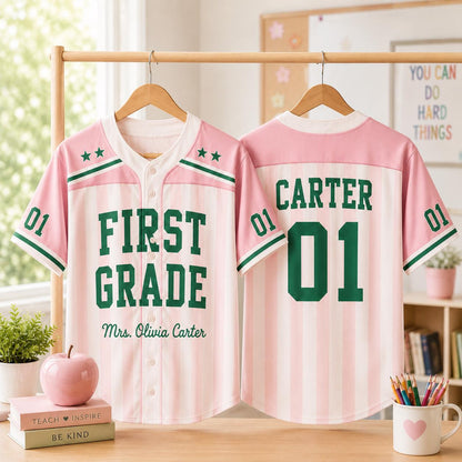 Custom School Mascot Baseball Jersey – Back to School Team Shirt