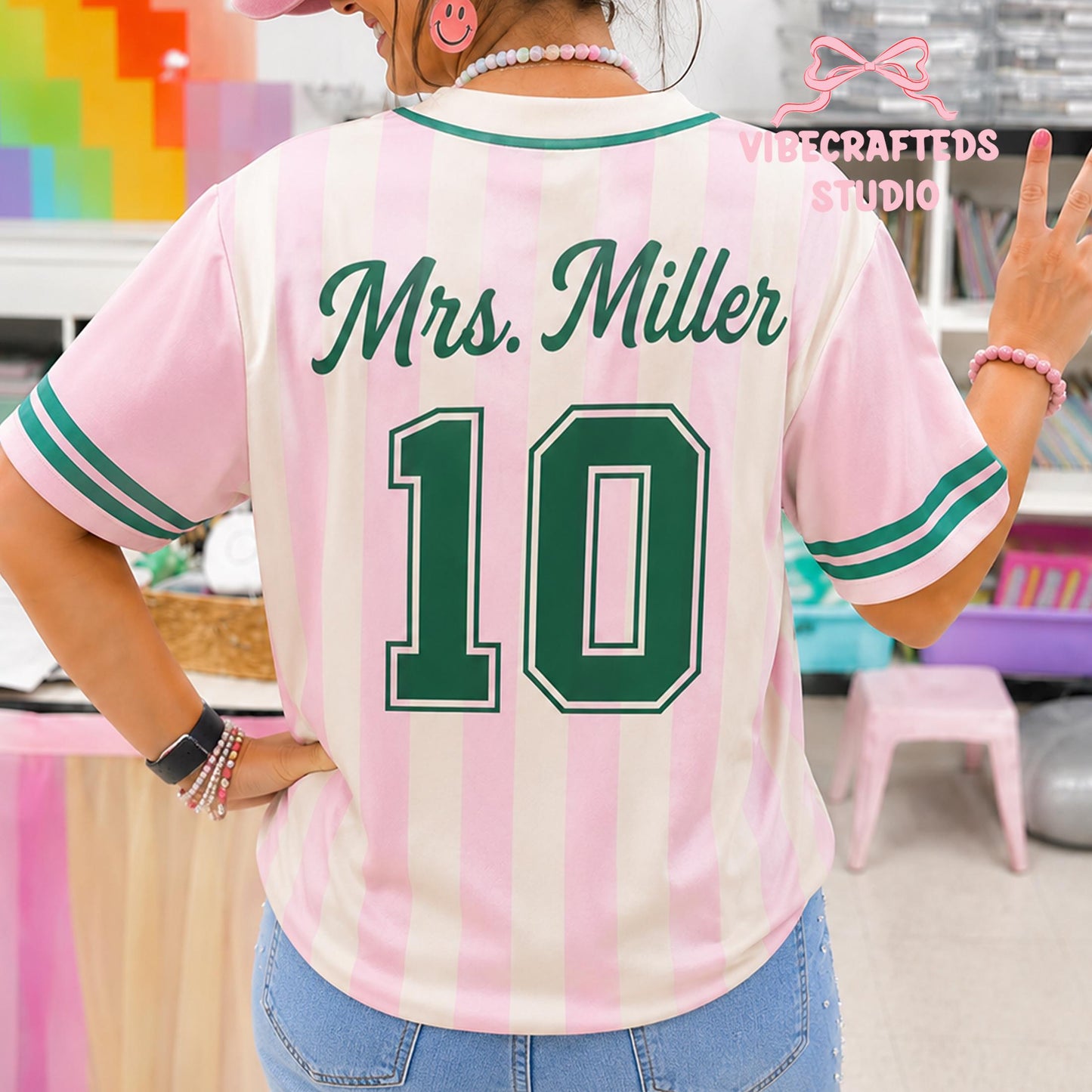 Personalized Baseball Jersey – Custom School Mascot & Team Name