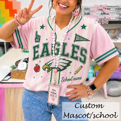 Personalized Baseball Jersey – Custom School Mascot & Team Name