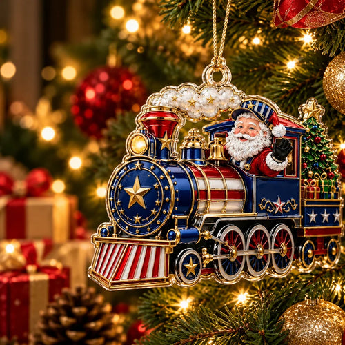 250th Anniversary Christmas Ornament Santa Train
