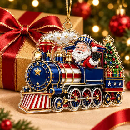 250th Anniversary Christmas Ornament Santa Train
