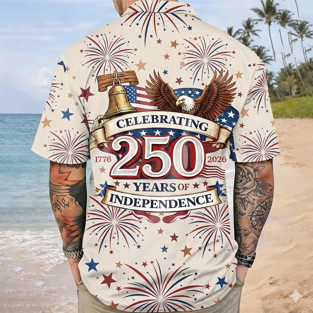 Personalized Celebrating 250 Years Of Independence Hawaiian Shirt